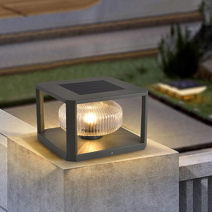 Buitenlamp Lume — staal, zonne-energie, IP65 — afbeelding 3