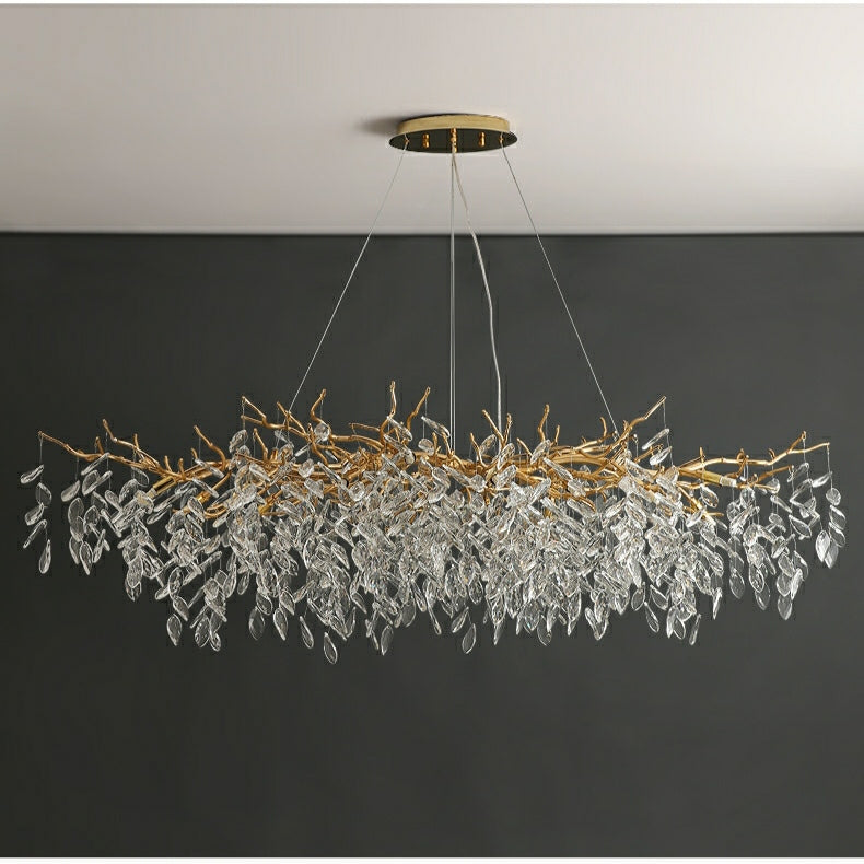Kroonluchter Takken — kristal en aluminium, G9 — afbeelding 4