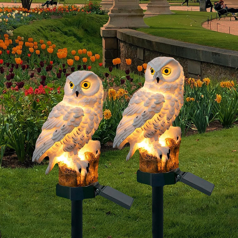 Buitenlamp Uil — set van twee, op zonne-energie — afbeelding 1