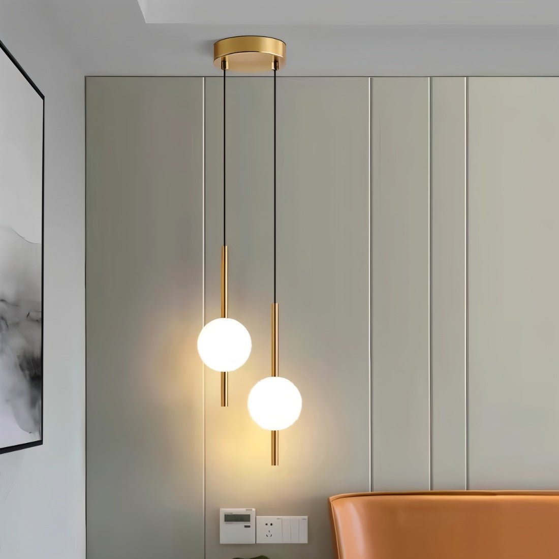 Hanglamp Afzal — glazen bol van 10 cm, verstelbaar — afbeelding 8