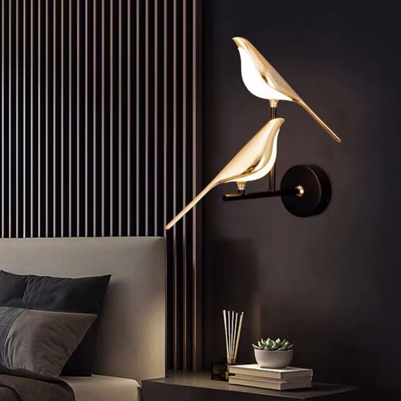 Wandlamp Vormlux Merel — magnetisch, goudkleurig — afbeelding 3