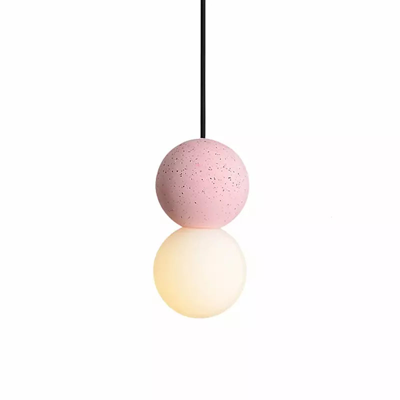 Hanglamp Origo — vulkaansteen en opaalglas, G9 — afbeelding 4