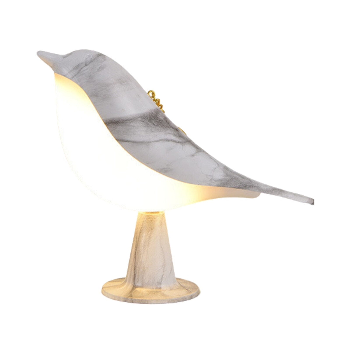 Tafellamp Vormlux Merel — stoffen kap, vogelmotief — afbeelding 5