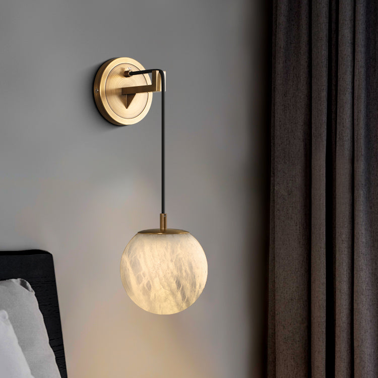 Wandlamp Marmer — koper, fitting E27, 12 of 15 cm — afbeelding 5