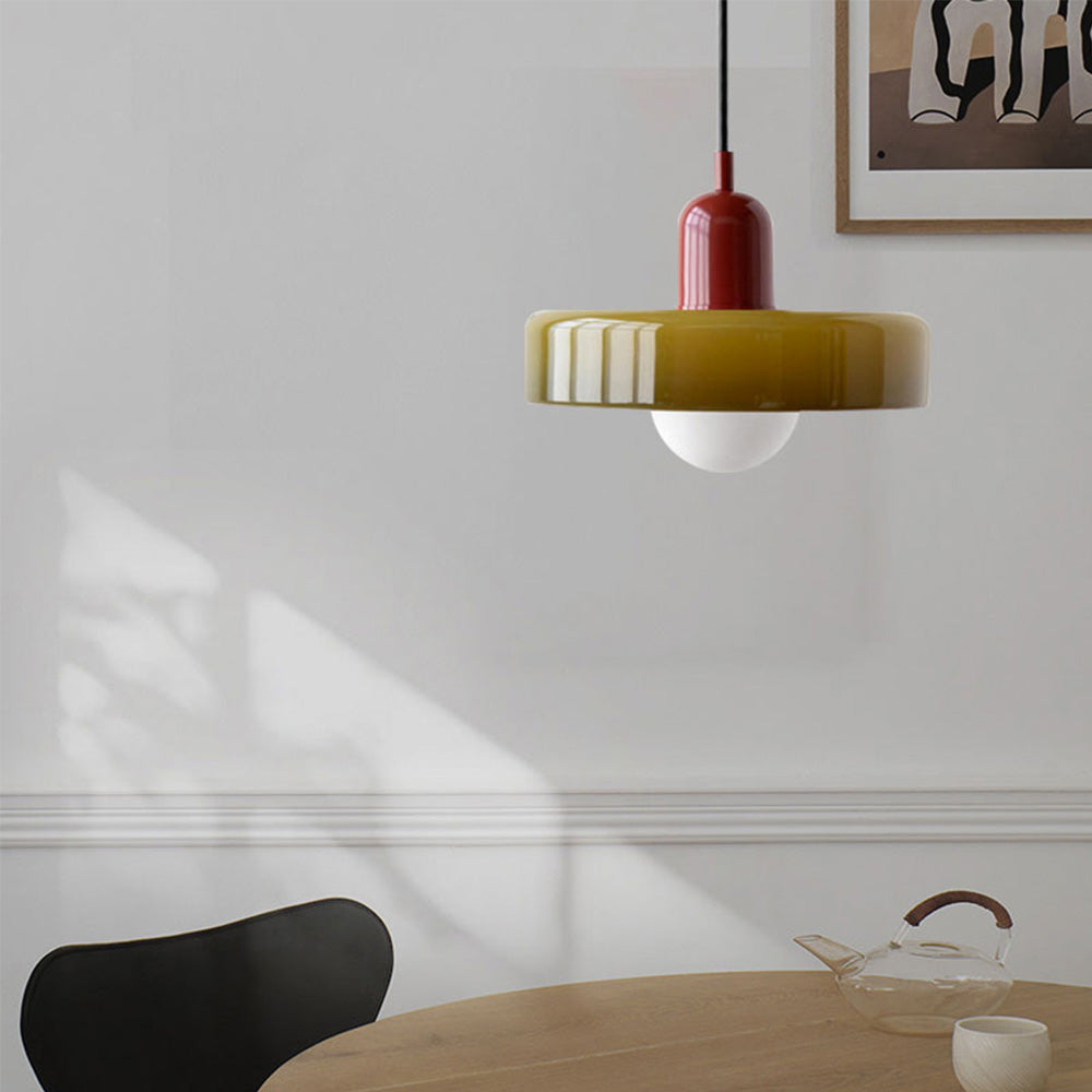 Hanglamp Bauhaus — gekleurd glas, fitting G9 — afbeelding 2