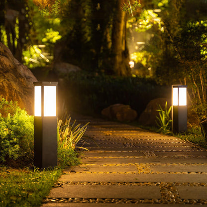 Buitenlamp Sokkel — ijzer en acryl, IP65 — afbeelding 1