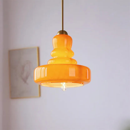 Hanglamp Kalebas — glas met messing of ijzer, E27 — afbeelding 8