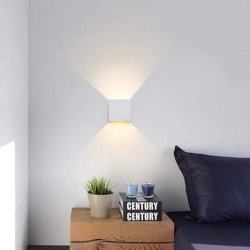 Wandlamp Kubus — aluminium, 6 of 10 W, binnen en buiten — afbeelding 2