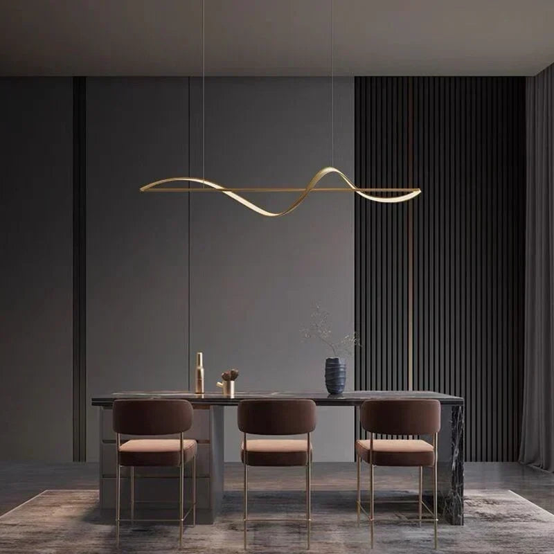 Hanglamp Louise — golvende lijn, 120 of 140 cm — afbeelding 2