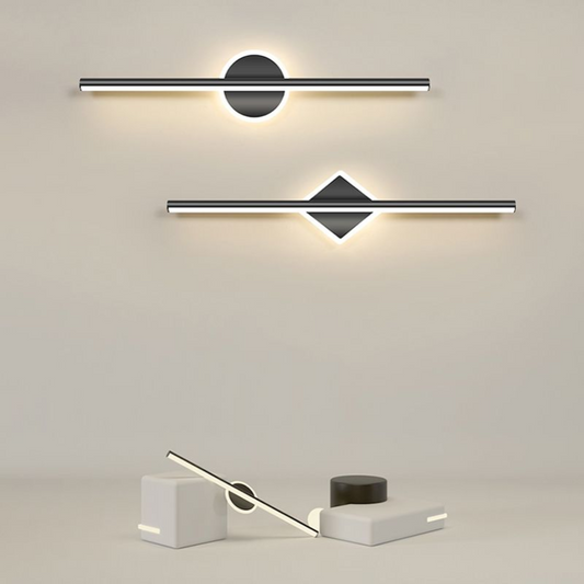 Wandlamp Leigh — silicone en metaal, rond of vierkant — afbeelding 1