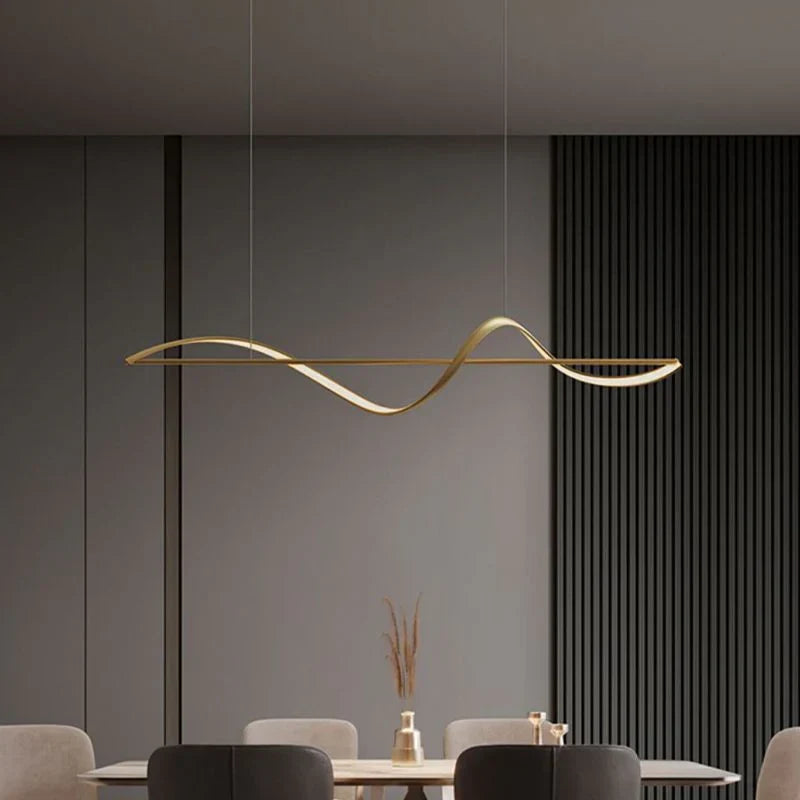 Hanglamp Louise — golvende lijn, 120 of 140 cm — afbeelding 3