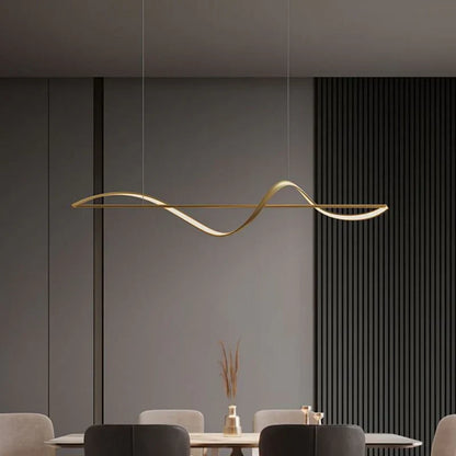 Hanglamp Louise — golvende lijn, 120 of 140 cm — afbeelding 3