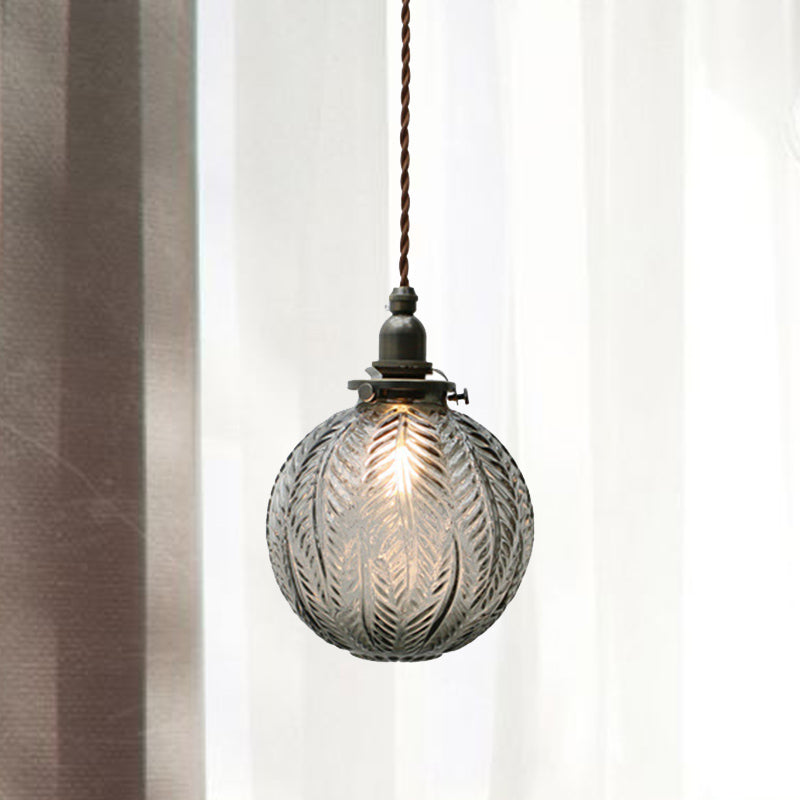 Hanglamp Bol Koloniaal — glas, fitting E27, 64,7 cm — afbeelding 2