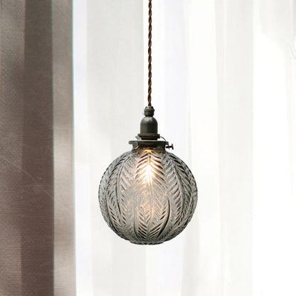 Hanglamp Bol Koloniaal — glas, fitting E27, 64,7 cm — afbeelding 2