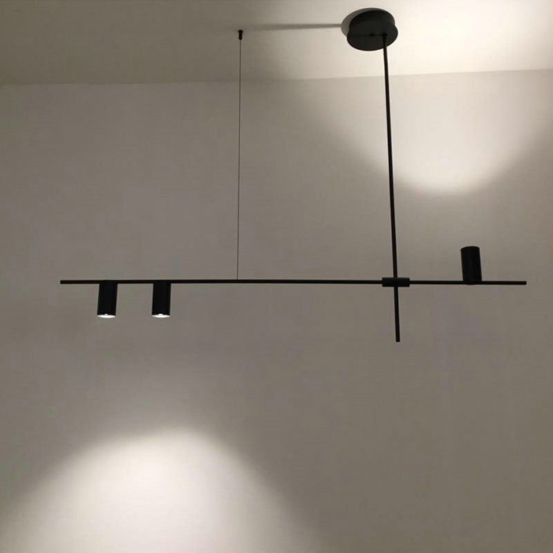Hanglamp Noreen — zwart metaal, lang ophangsnoer — afbeelding 1