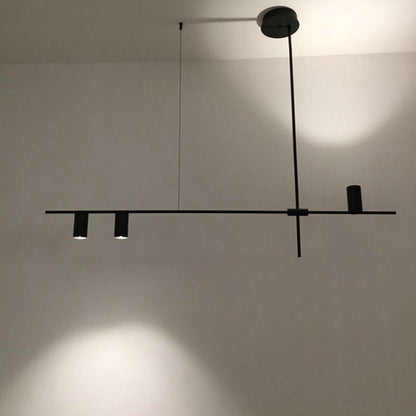 Hanglamp Noreen — zwart metaal, lang ophangsnoer — afbeelding 1