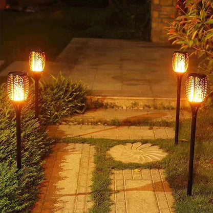 Buitenlamp Fakkel — zonne-energie, vlameffect, IP65 — afbeelding 1