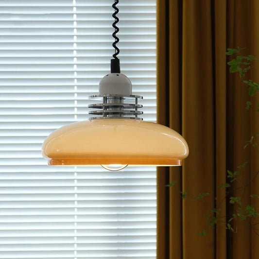 Hanglamp Oranje Glas — ronde kap, Ø 35 cm, fitting G9 — afbeelding 1