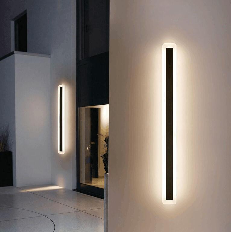 Buitenwandlamp Lijn — aluminium en acryl, vijf maten — afbeelding 3
