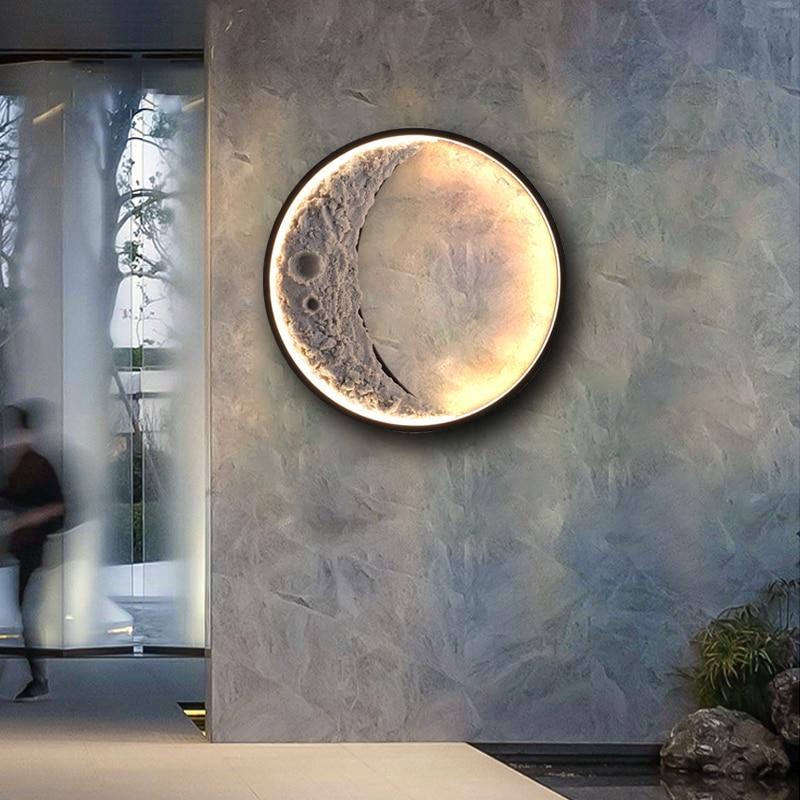 Buitenwandlamp Maanvorm — IP65, 40 of 60 cm — afbeelding 2
