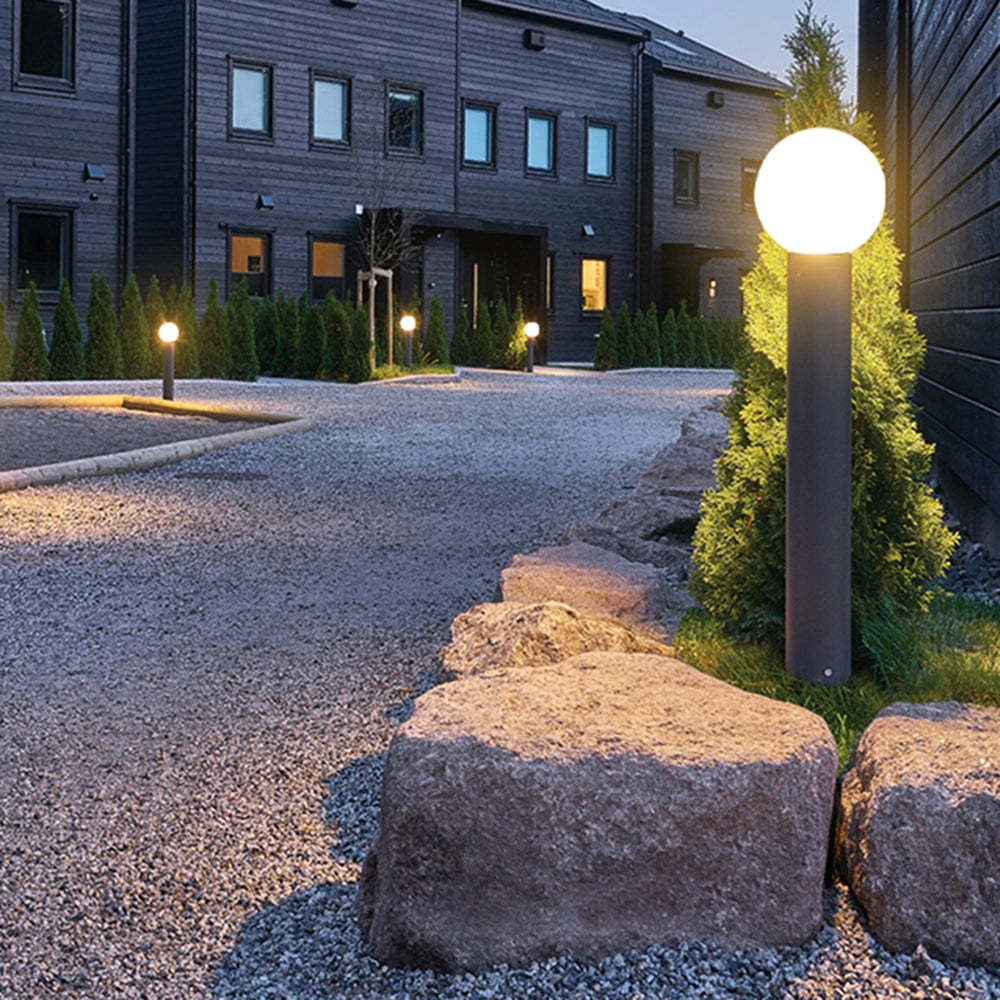 Buitenlamp Padverlichting — zwart metaal, 26 of 80 cm — afbeelding 3