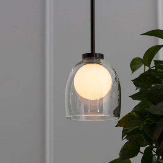 Hanglamp Rookglas — helder of rookgrijs, fitting G9 — afbeelding 1