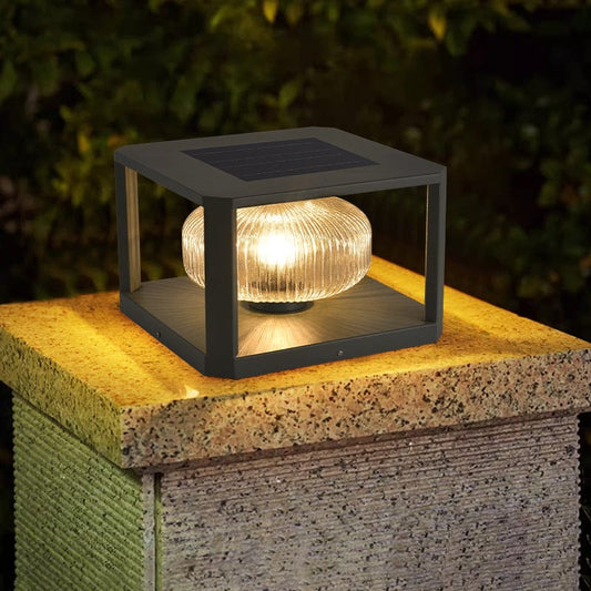 Buitenlamp Lume — staal, zonne-energie, IP65 — afbeelding 1
