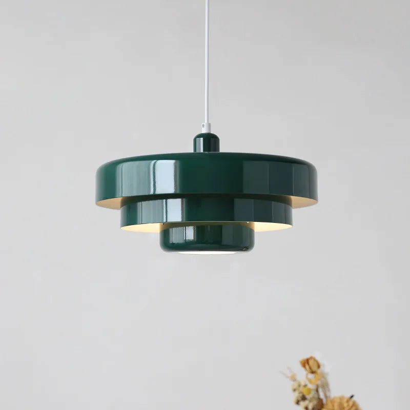 Hanglamp IJzer — gekleurde kap van 35 cm, E27 — afbeelding 2