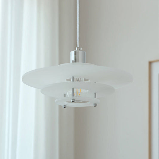 Hanglamp Schotel — acryl en metaal, E27, 30 cm — afbeelding 1
