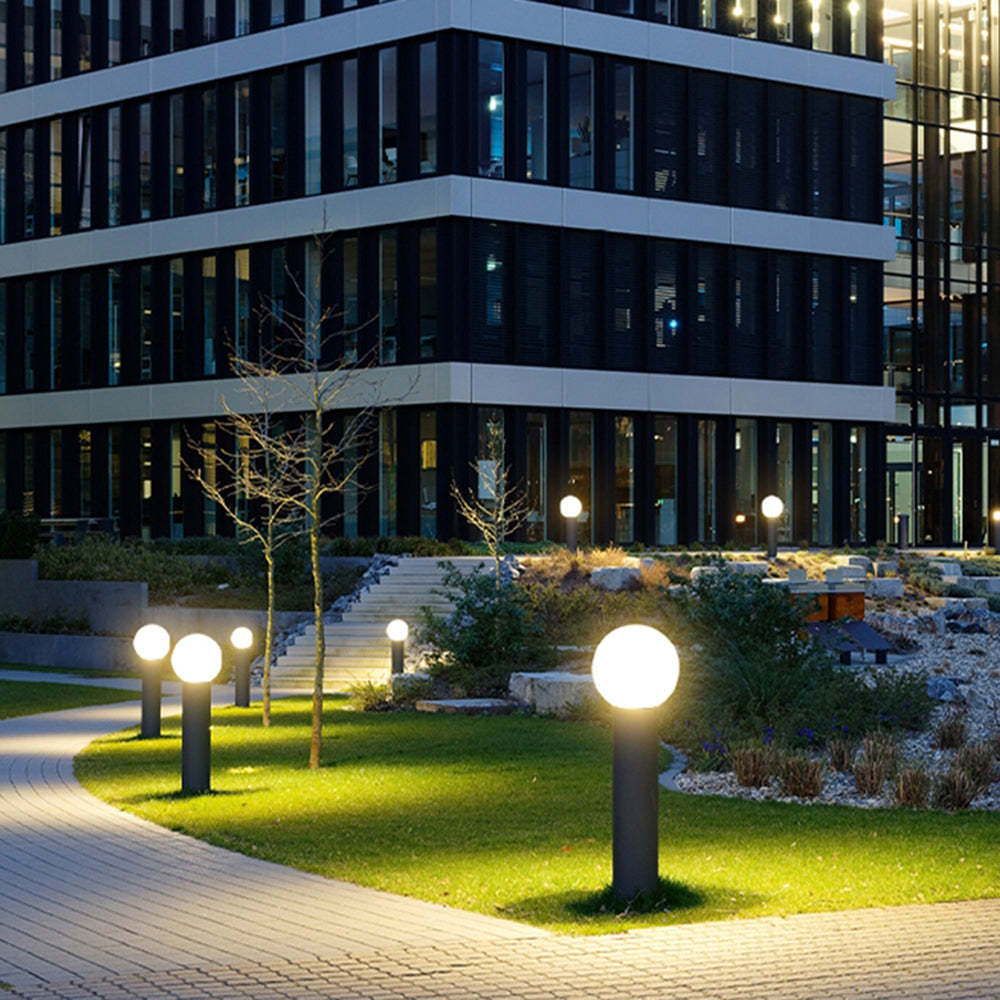 Buitenlamp Padverlichting — zwart metaal, 26 of 80 cm — afbeelding 2