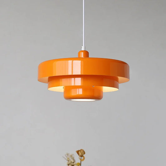 Hanglamp IJzer — gekleurde kap van 35 cm, E27 — afbeelding 1