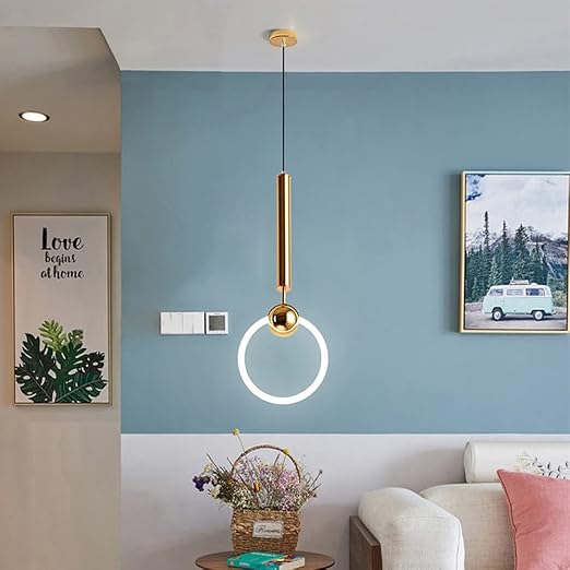 Hanglamp Nordic — metaal, drie vormen, 37 cm hoog — afbeelding 2