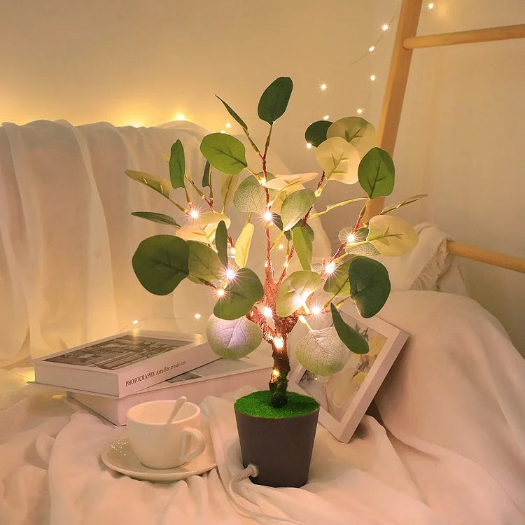 Tafellamp Kersttak — 34 cm hoog, warm licht via USB — afbeelding 1
