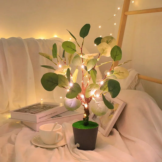 Tafellamp Kersttak — 34 cm hoog, warm licht via USB — afbeelding 1