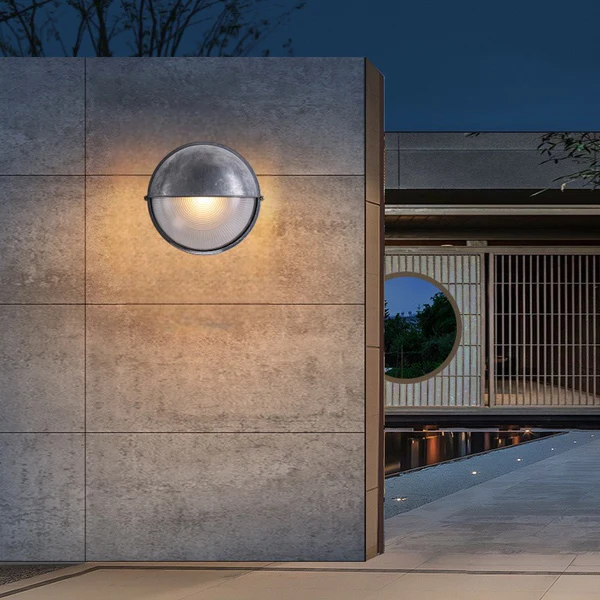 Buitenwandlamp Modern — aluminium en glas, E27 — afbeelding 2