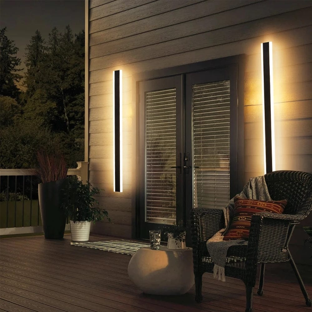 Wandlamp Streep — aluminium en acryl, IP65 — afbeelding 2