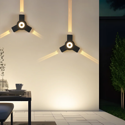 Buitenwandlamp Kruis — IP65, 2, 3 of 4 lichtpunten — afbeelding 1