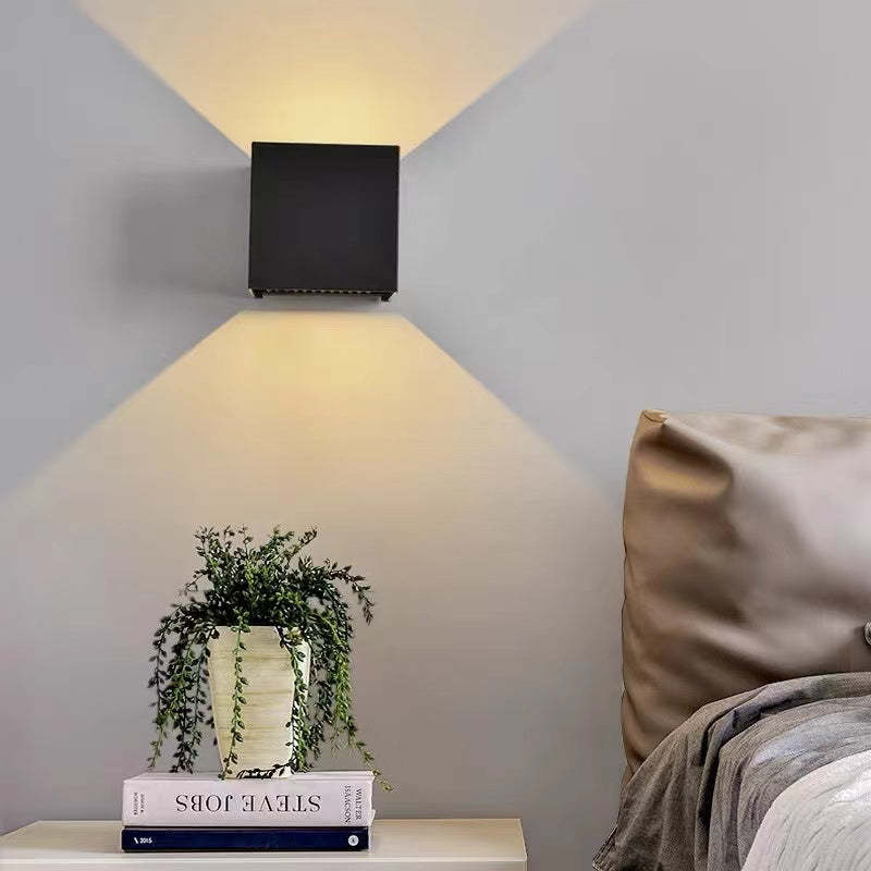Wandlamp Kubus — aluminium, 6 of 10 W, binnen en buiten — afbeelding 3