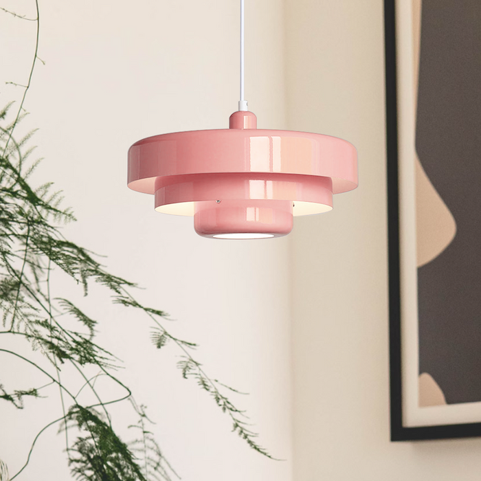 Hanglamp IJzer — gekleurde kap van 35 cm, E27 — afbeelding 5