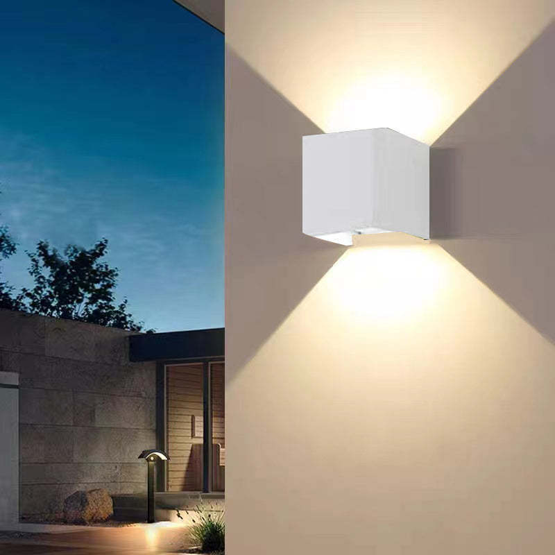 Wandlamp Kubus — aluminium, 6 of 10 W, binnen en buiten — afbeelding 5