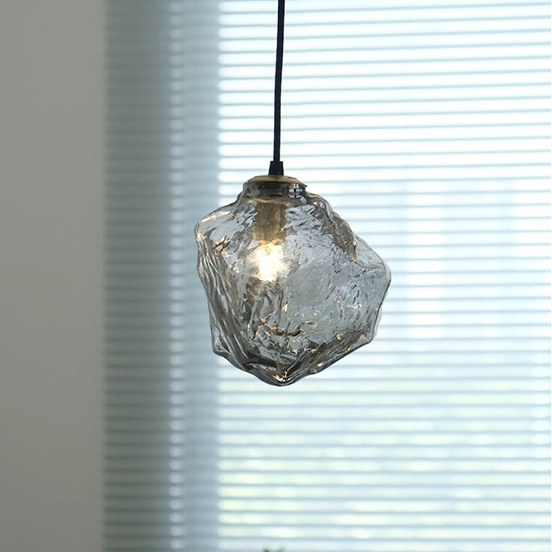 Hanglamp Lava — glas en koper, fitting G9, Ø 15 cm — afbeelding 3