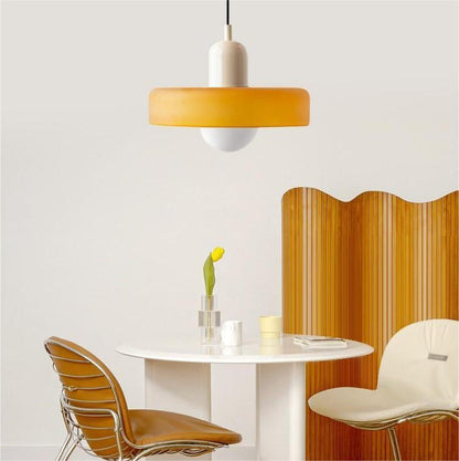 Hanglamp Bauhaus — gekleurd glas, fitting G9 — afbeelding 3