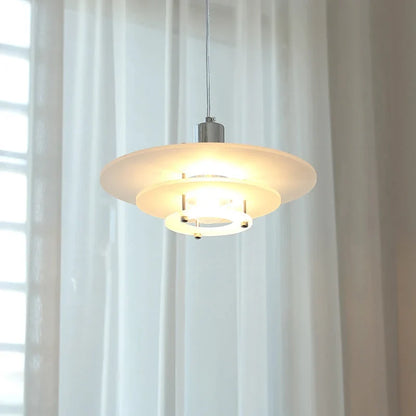 Hanglamp Schotel — acryl en metaal, E27, 30 cm — afbeelding 4