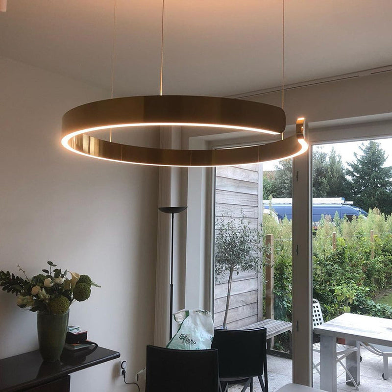 Hanglamp Ring — metaal, geintegreerde led, tot 80 cm — afbeelding 1