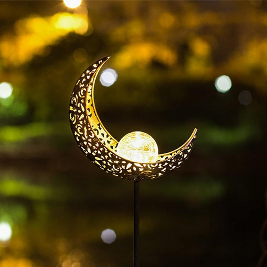Buitenlamp Hemelbol — glas op zonne-energie — afbeelding 1