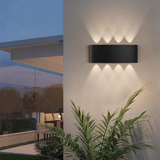 Buitenwandlamp Straal — metaal en acryl, 4 tot 12 W — afbeelding 1