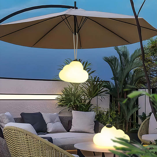 Buitenlamp Wolk — melkwit acryl, IP65, warm wit — afbeelding 1