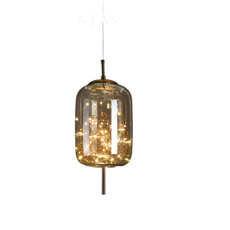 Hanglamp Essence — donkerbruin glas, drie maten — afbeelding 3