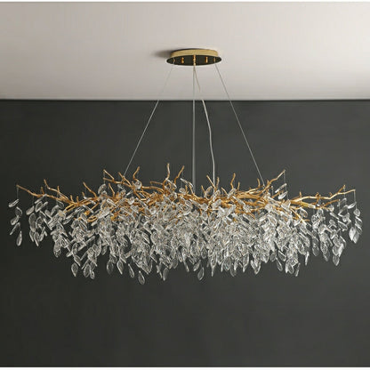 Kroonluchter Takken — kristal en aluminium, G9 — afbeelding 4