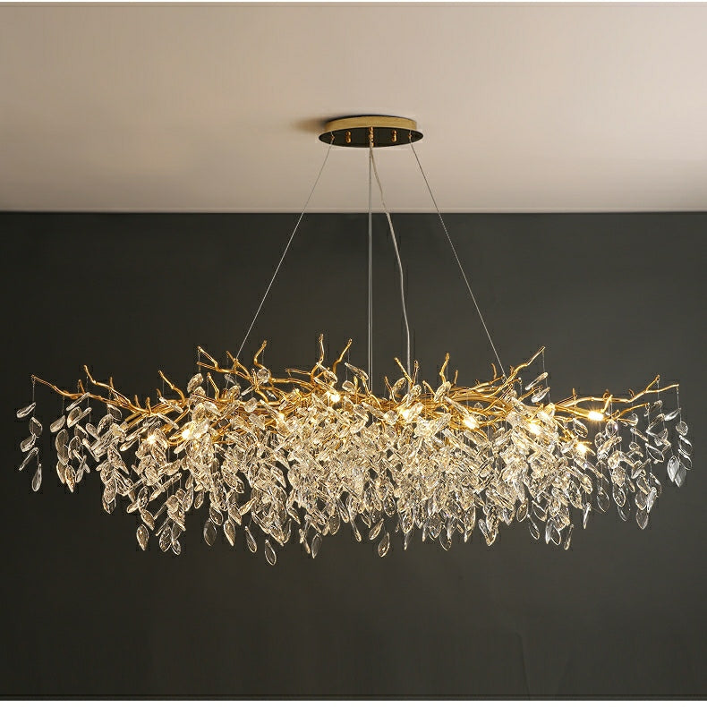 Kroonluchter Takken — kristal en aluminium, G9 — afbeelding 3